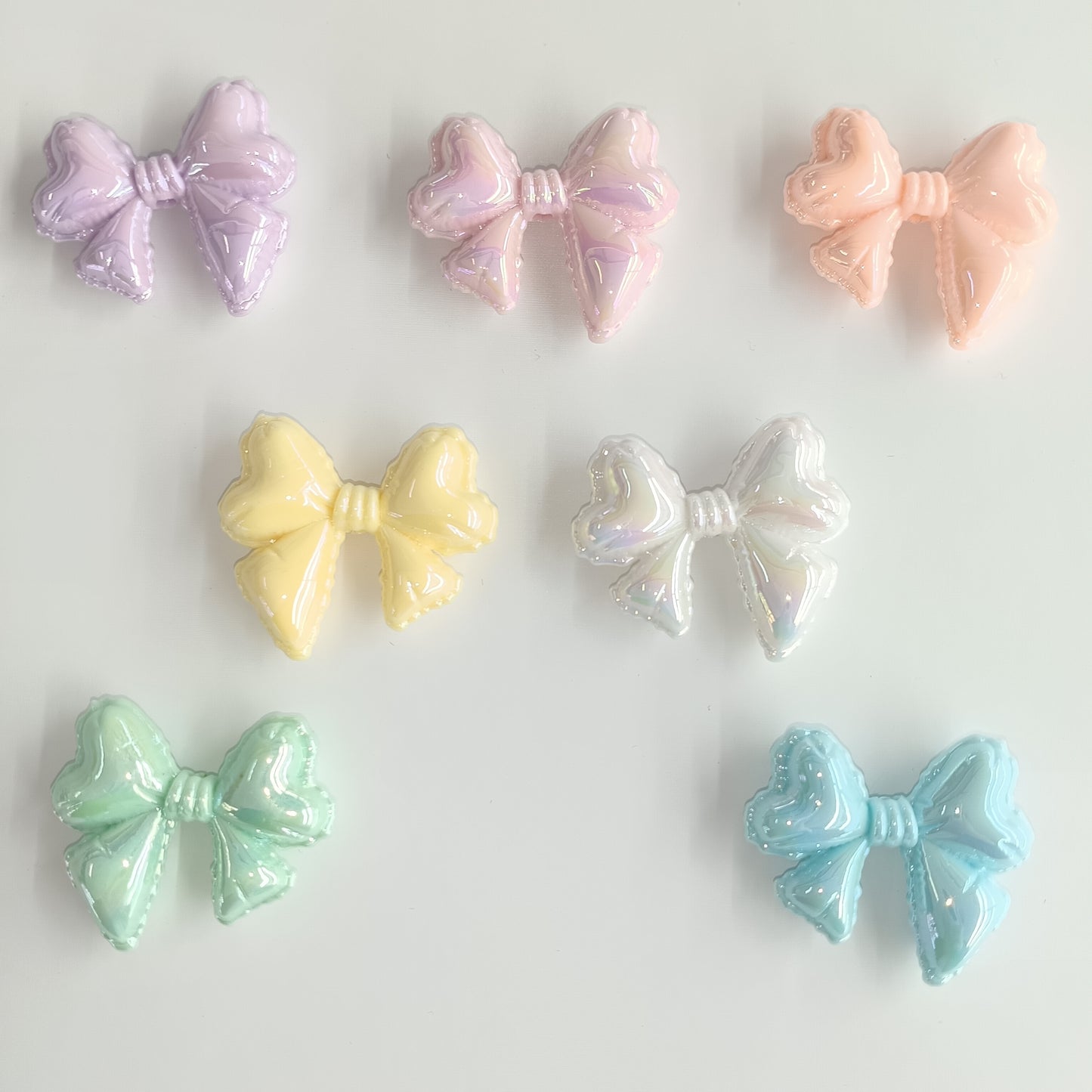 DIY Cream glitter bow DIY accessories cute girl heart sweet everythingFifty for $10