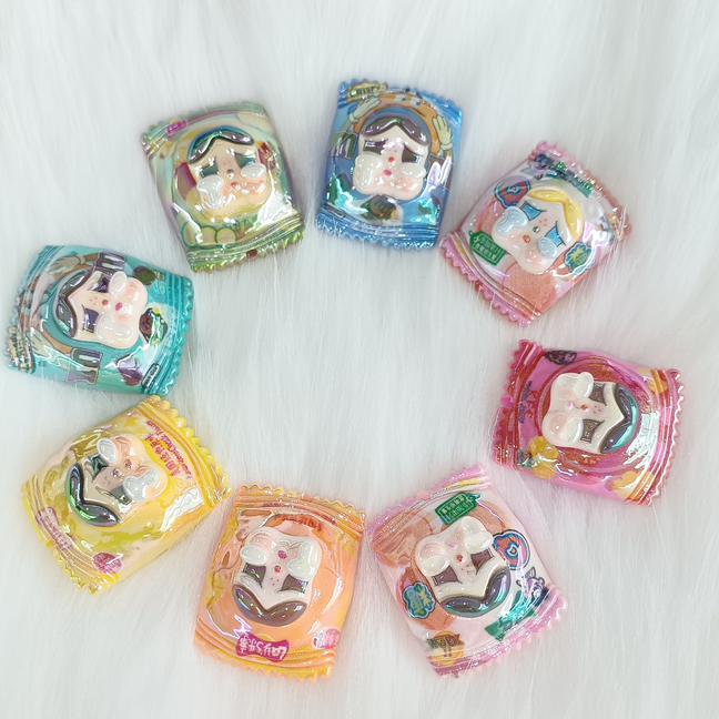 Solid color Crying Baby snack bag Handmade DIY accessories Resin cream glue hairpin Key chain pendant Car accessoriesTen for five dollarss