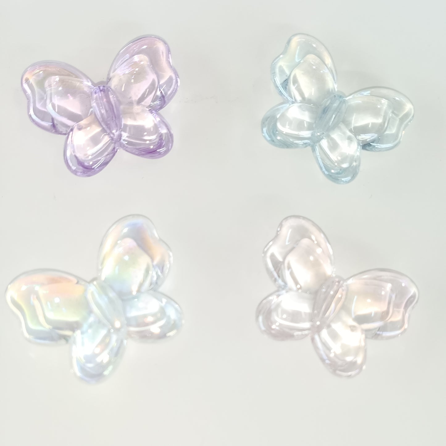 diy super fairy bright transparent butterfly sweet cute girl everything accessories 50 mixed color butterfly