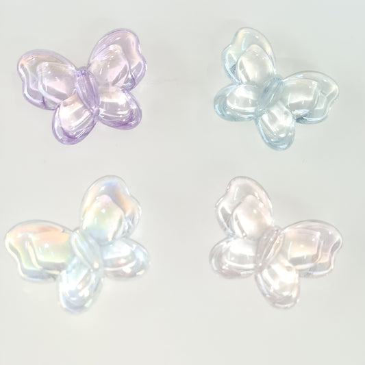 diy super fairy bright transparent butterfly sweet cute girl everything accessories 50 mixed color butterfly