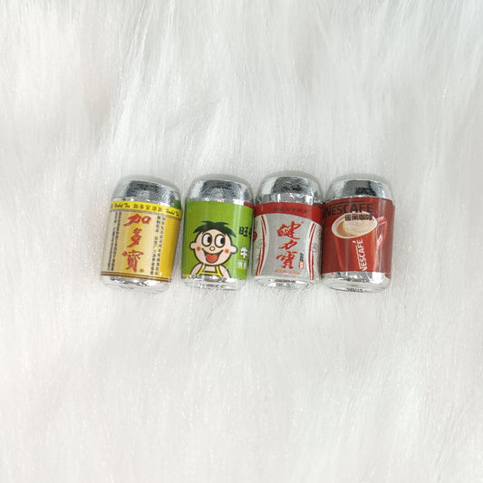 Three-dimensional simulation beverage bottle can diy jewelry mini food play handmade decoration bottle resin accessories $5 30