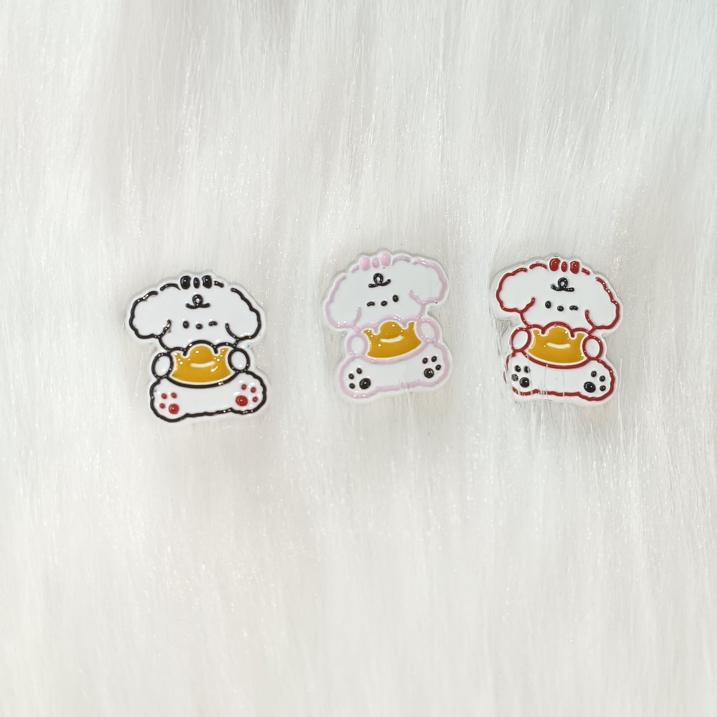 Instagram style cartoon cute resin line dog DIY accessories $5 10