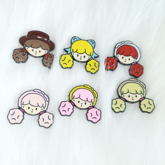 DIY cartoon cute Double ponytail girl accessories $5 for 10