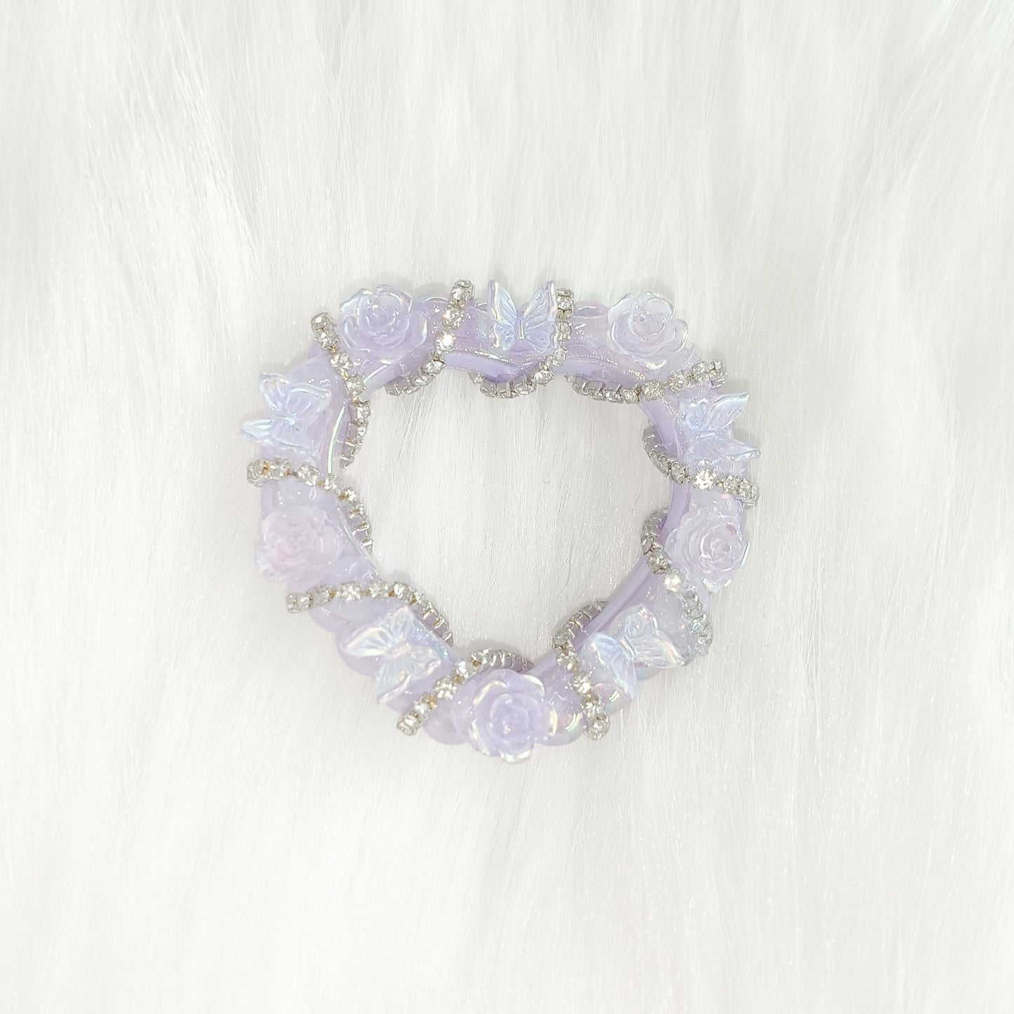 Super Fairy pendant Pearl Rose Butterfly Diamond chain Fairy tag pendant $10 8